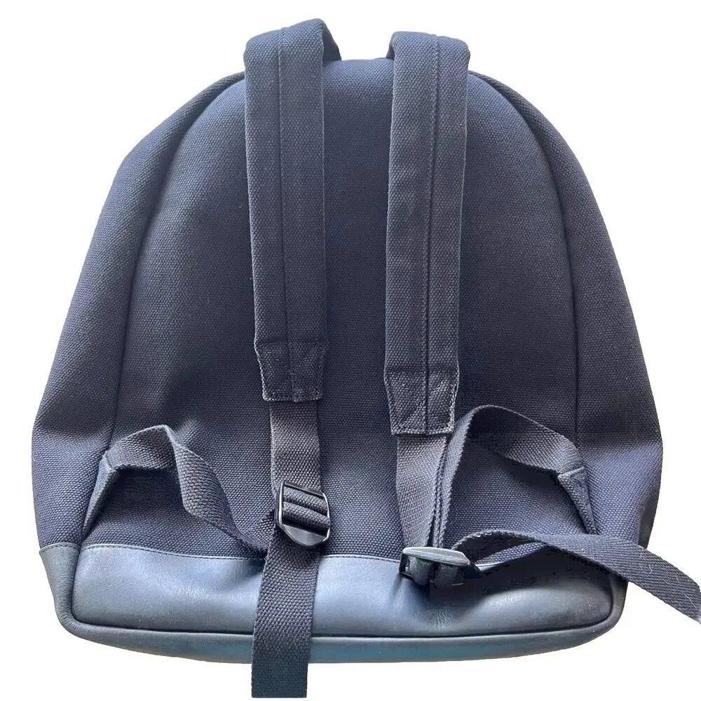 Pendleton Rock Point Backpack Black Canvas Wool Jacquard Daypack Travel Bag